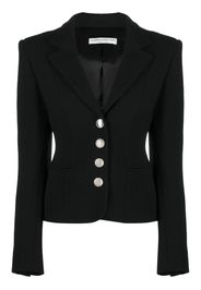 Alessandra Rich single-breasted virgin wool blazer - Schwarz