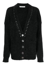 Alessandra Rich embellished wool-blend cardigan - Schwarz