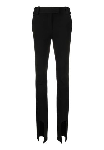 ALESSANDRO VIGILANTE cut-out slim-cut trousers - Schwarz