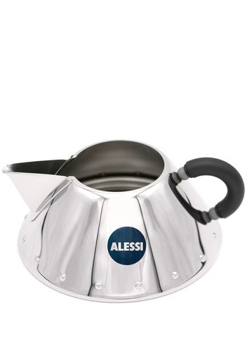 Alessi Milchkännchen mit Logo-Print - CREMIERA IN ACCIAIO INOX 18/10 MANICO NERO