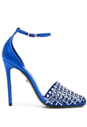 Alevì Molly crystal-embellished 110mm sandals - Blau