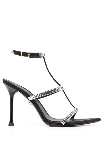 Alevì Lisa 110mm crystal-embellished sandals - Schwarz