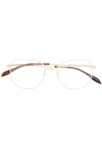 Alexander McQueen Eyewear Brille mit geometrischem Gestell - Gold