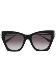 Alexander McQueen Eyewear Skull-stud cat-eye sunglasses - Schwarz