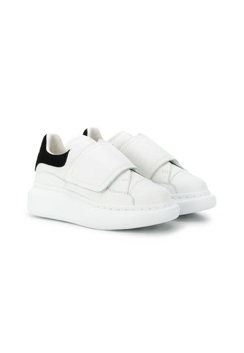 Alexander McQueen Kids Sneakers mit Klettverschluss - Weiß