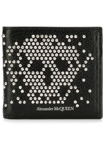 Alexander McQueen Portemonnaie mit Totenkopfmotiv - Schwarz