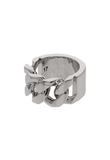 Alexander McQueen 'Identity' Ring - Silber