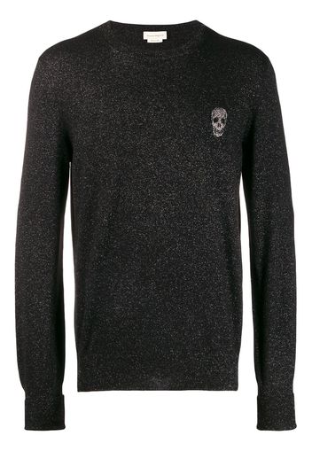 Alexander McQueen Pullover mit Totenkopf - Schwarz