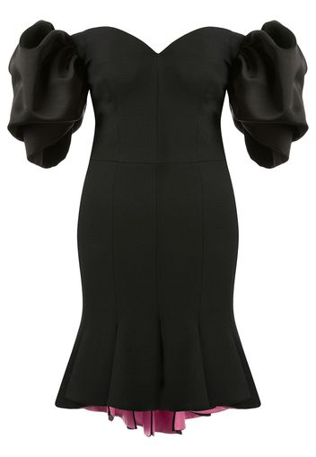 Alexander McQueen Schulterfreies Kleid - Schwarz