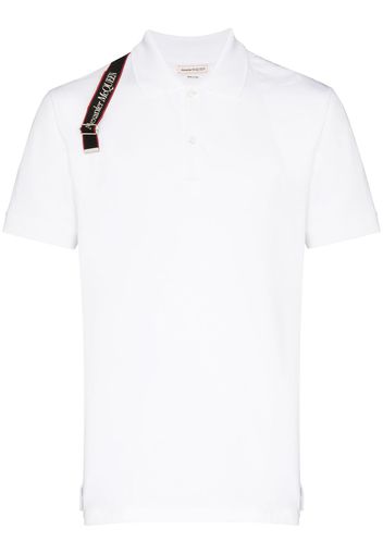 Alexander McQueen Poloshirt aus Pikee - Weiß