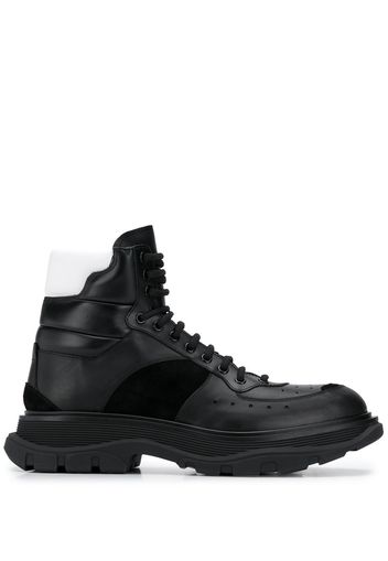 Alexander McQueen High-Top-Sneakers mit Schnürung - Schwarz