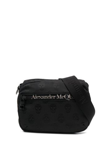 Alexander McQueen Gürteltasche mit Logo-Print - Schwarz