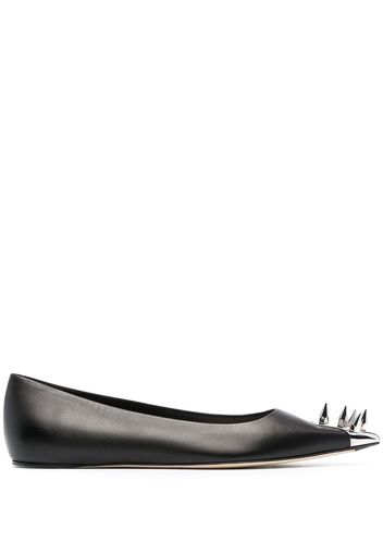 Alexander McQueen Ballerinas mit Nieten - Schwarz