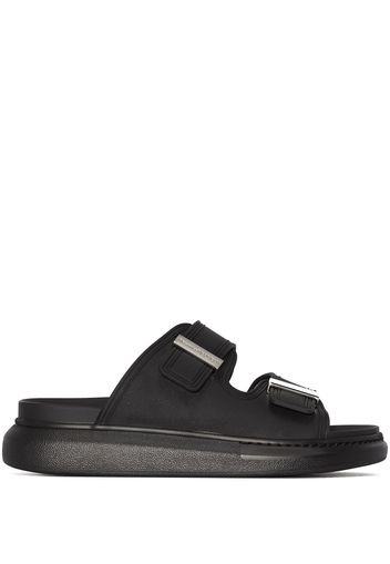 Alexander McQueen Hybrid Flatform-Sandalen - Schwarz