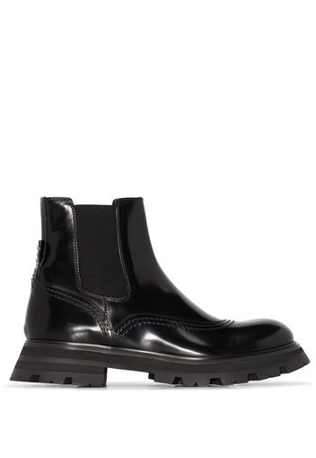 Alexander McQueen Klassische Chelsea-Boots - Schwarz