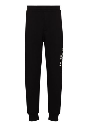 Alexander McQueen Jogginghose mit Graffiti-Print - Schwarz