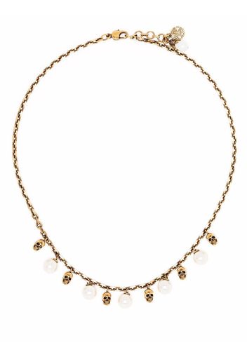 Alexander McQueen Halskette mit Perlen - Gold