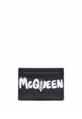 Alexander McQueen Gestepptes Portemonnaie - Schwarz