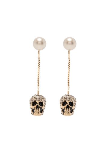 Alexander McQueen Ohrringe mit Totenkopf - Gold