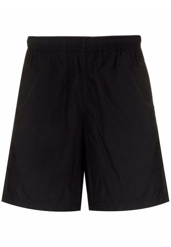 Alexander McQueen logo-tape swim shorts - Schwarz