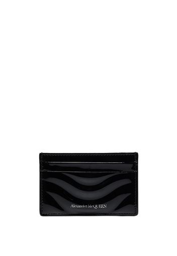 Alexander McQueen AMCQ RIB CARDHOLDER BLACK - Schwarz