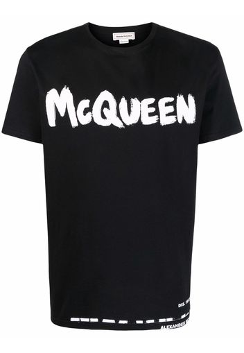 Alexander McQueen logo-print T-shirt - Schwarz