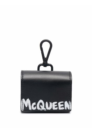 Alexander McQueen Graffiti Airpod Pro Case - Schwarz