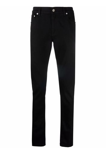 Alexander McQueen dark-wash slim-fit jeans - Schwarz