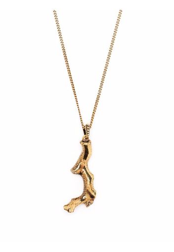 Alexander McQueen coral-pendant chain necklace - Gold