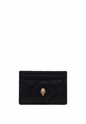 Alexander McQueen leather skull-stud purse - Schwarz