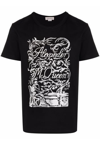 Alexander McQueen logo-print short-sleeved T-shirt - Schwarz