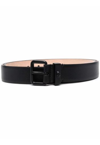 Alexander McQueen Skull leather buckle belt - Schwarz