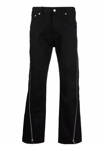 Alexander McQueen mid-rise straight-leg trousers - Schwarz