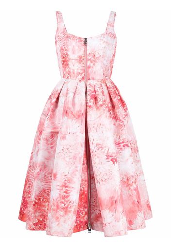 Alexander McQueen printed flared dress - Rot