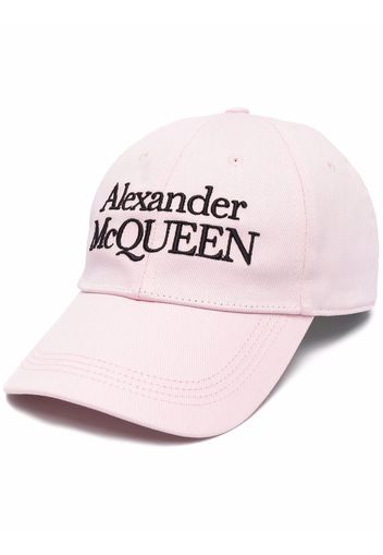 Alexander McQueen embroidered logo cap - Rosa