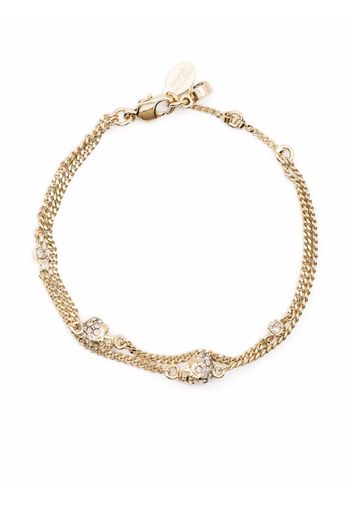 Alexander McQueen skull charm chain bracelet - Gold