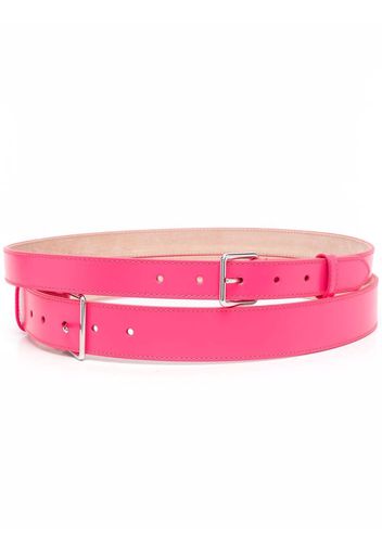 Alexander McQueen buckle-fastened leather belt - Rosa