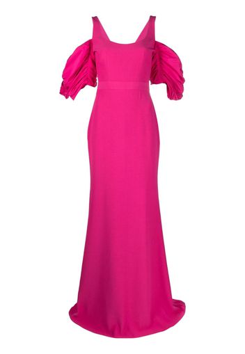 Alexander McQueen Schulterfreies Abendkleid - Rosa