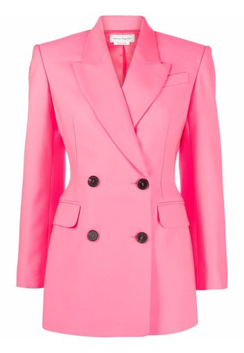 Alexander McQueen Doppelreihiger Blazer - Rosa