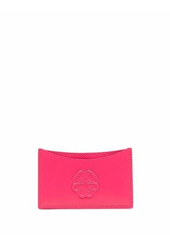 Alexander McQueen embossed leather cardholder - Rosa