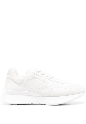 Alexander McQueen lo-top leather trainers - Weiß