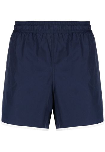 Alexander McQueen contrasting trim swim shorts - Blau