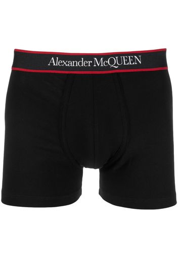 Alexander McQueen logo-waistband boxer shorts - Schwarz