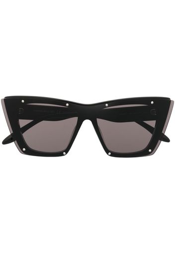 Alexander McQueen Cat-Eye-Sonnenbrille mit Nieten - Schwarz