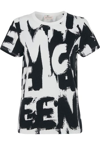 Alexander McQueen graphic-print T-shirt - Weiß