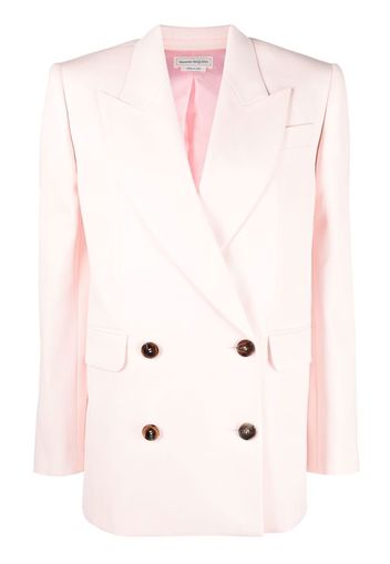 Alexander McQueen double-breasted boxy blazer - Rosa