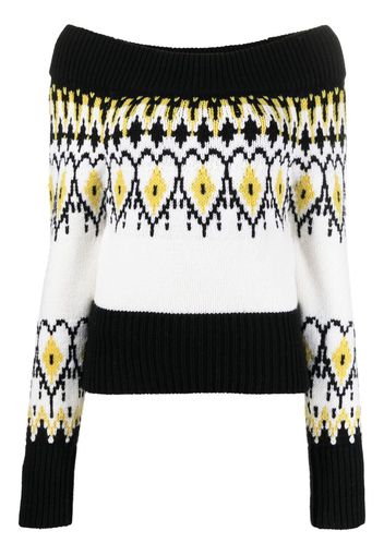 Alexander McQueen knitted long-sleeve jumoer - Schwarz