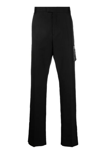 Alexander McQueen Hose mit geradem Schnitt - Schwarz