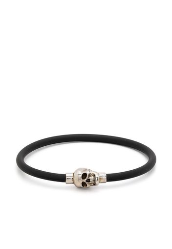 Alexander McQueen skull-fastening detail bracelet - Schwarz