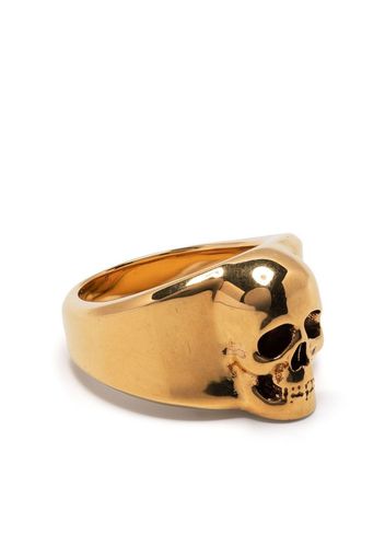 Alexander McQueen polished-effect skull ring - Gold